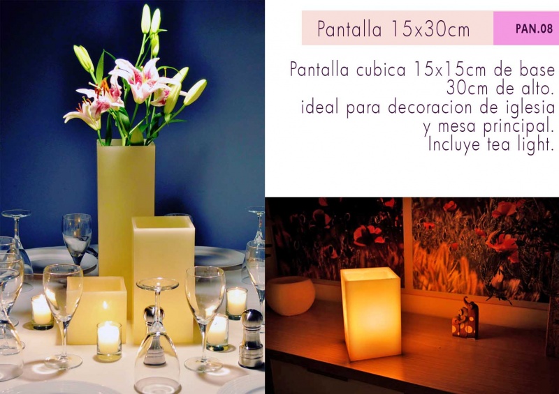 Pantallas de cera para velas 